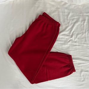 Aritzia TNA Red Sweatpants